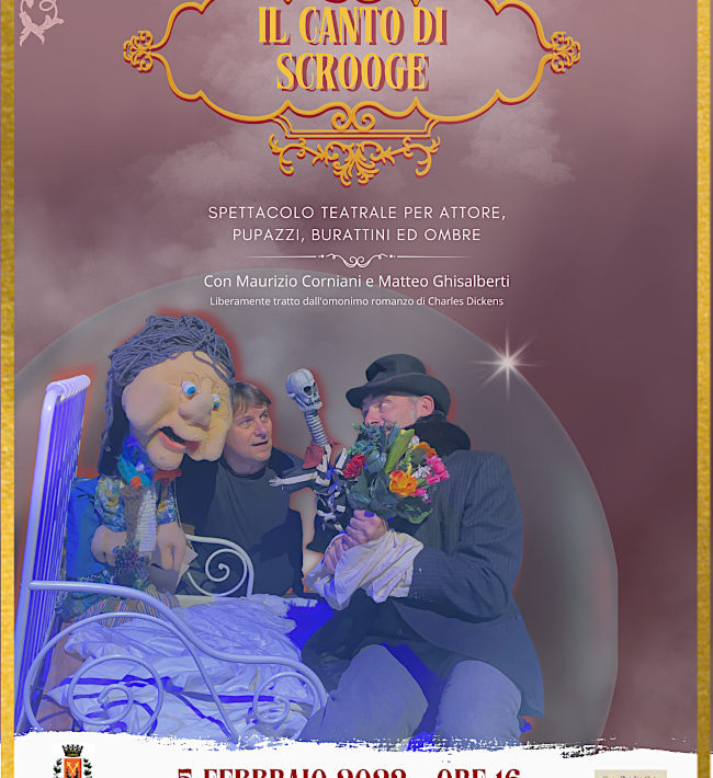 Domenica 5 febbraio Giornata per la Vita una bellissima proposta teatrale per bambini... Di tutte le età! “Il Canto Scrooge”